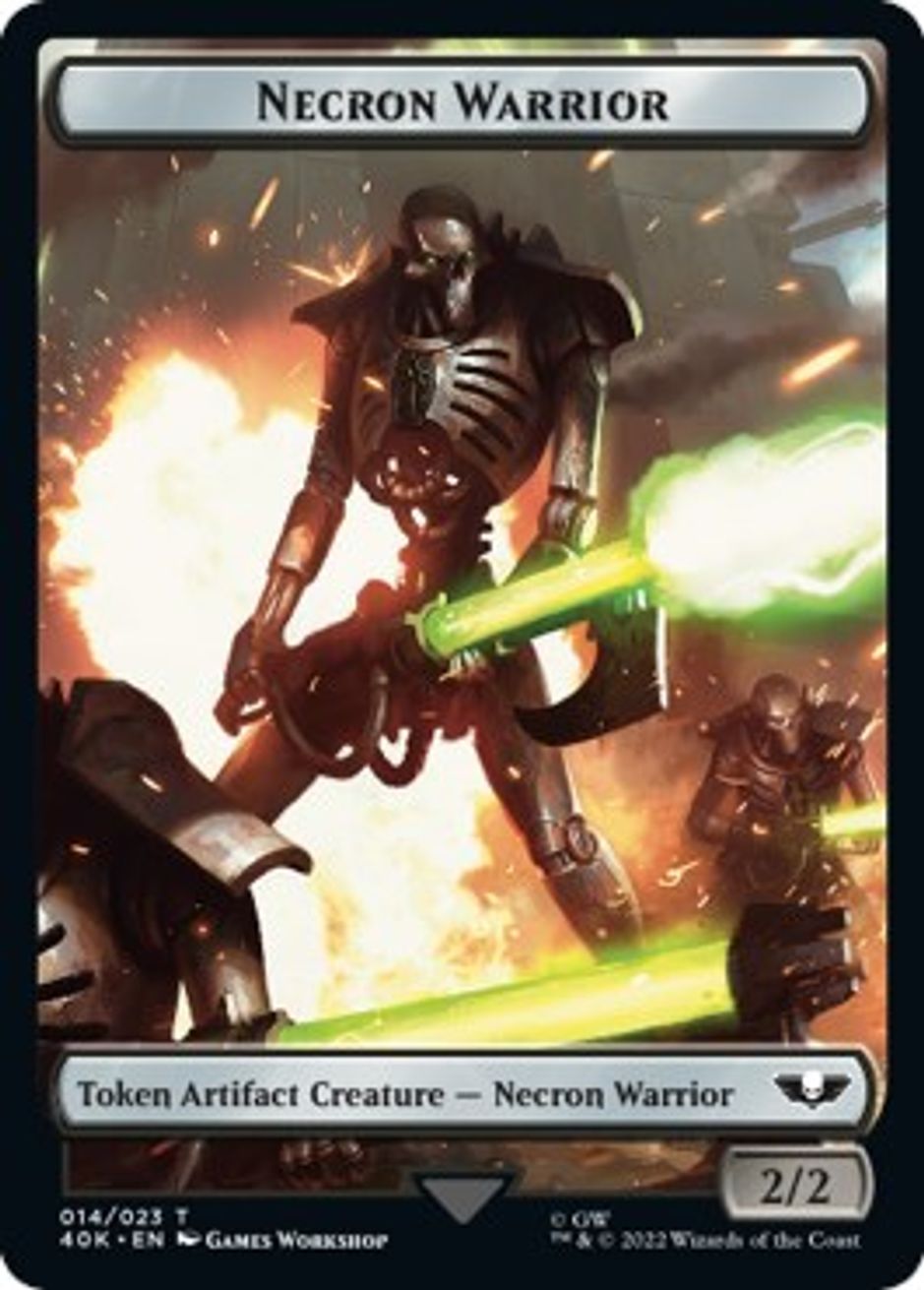 Necron Warrior // Insect Double-sided Token - Universes Beyond ...