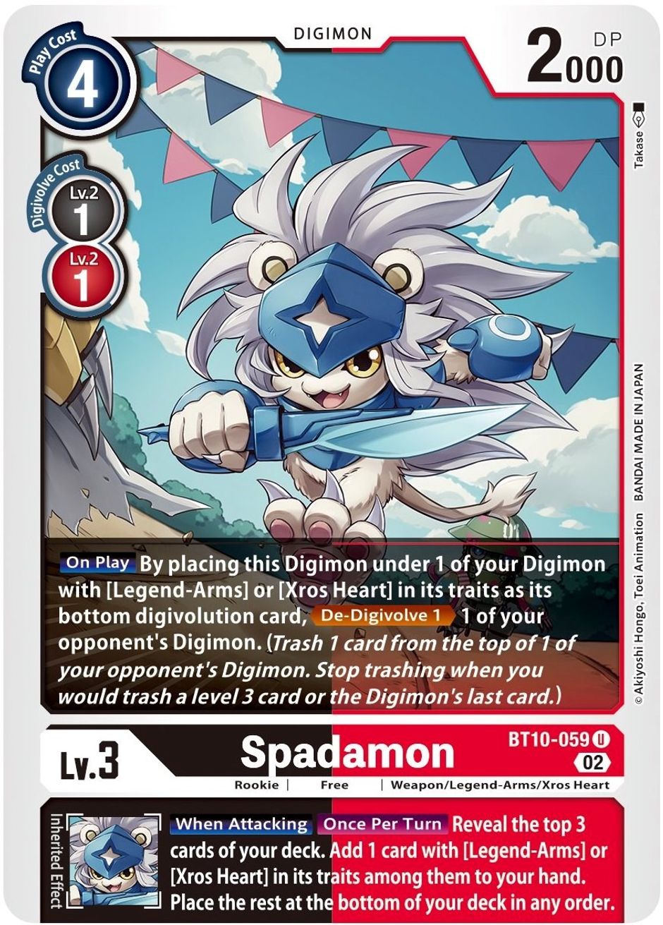 Spadamon Xros Encounter Digimon Card Game