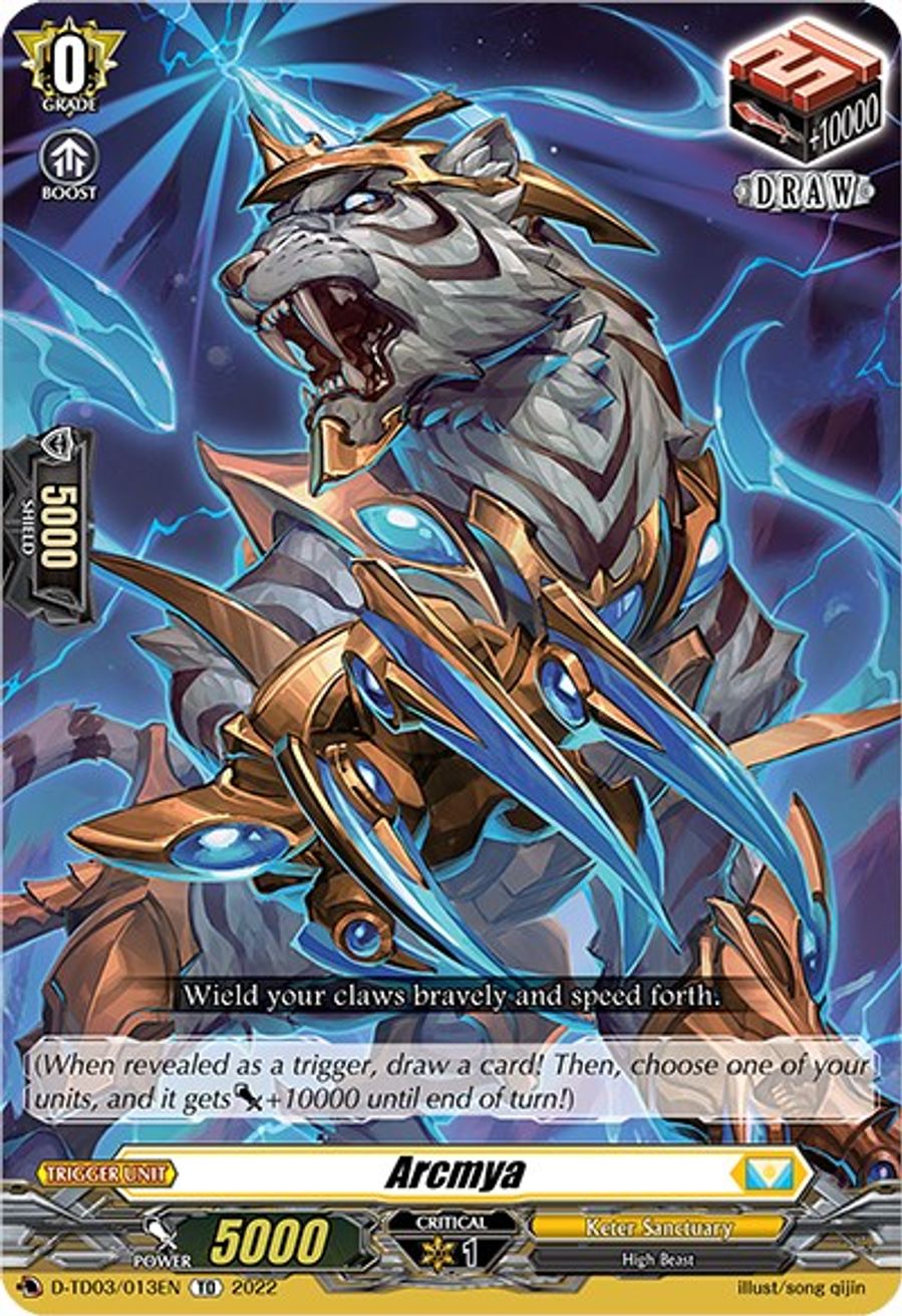 Arcmya DTD03 Raika Koshiba Skyfall Executors Cardfight Vanguard