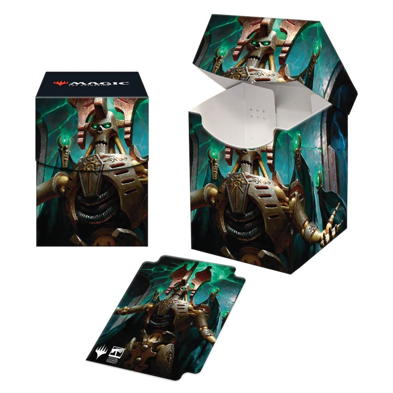 Warhammer 40K Commander Szarekh, the Silent King 100+ Deck Box for Magic The Gathering Ultra