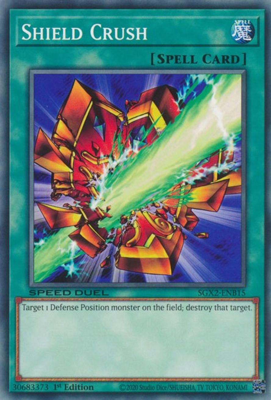 Shield Crush Speed Duel GX Midterm Paradox YuGiOh