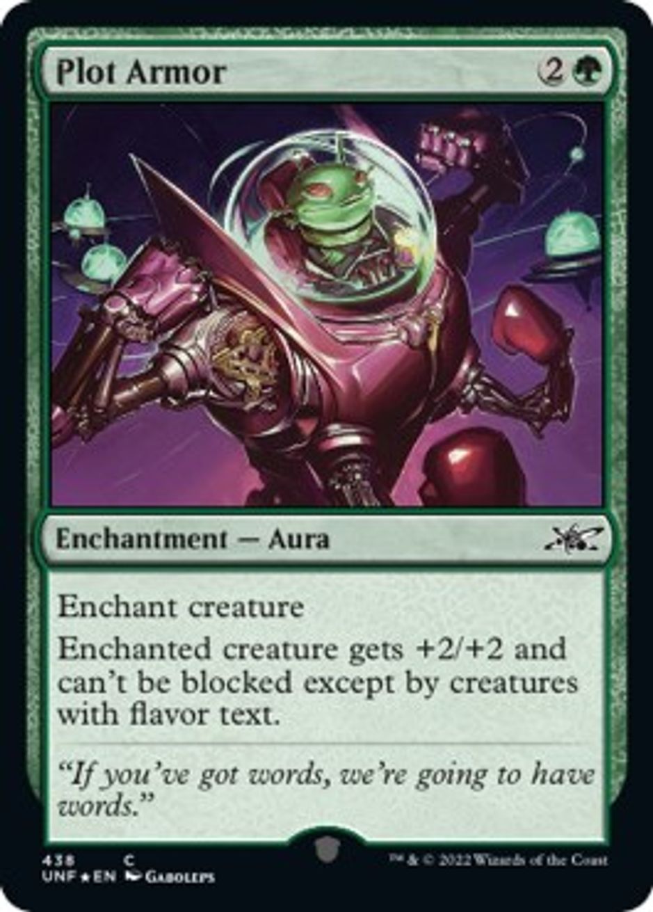 Plot Armor (Galaxy Foil) Unfinity Magic The Gathering