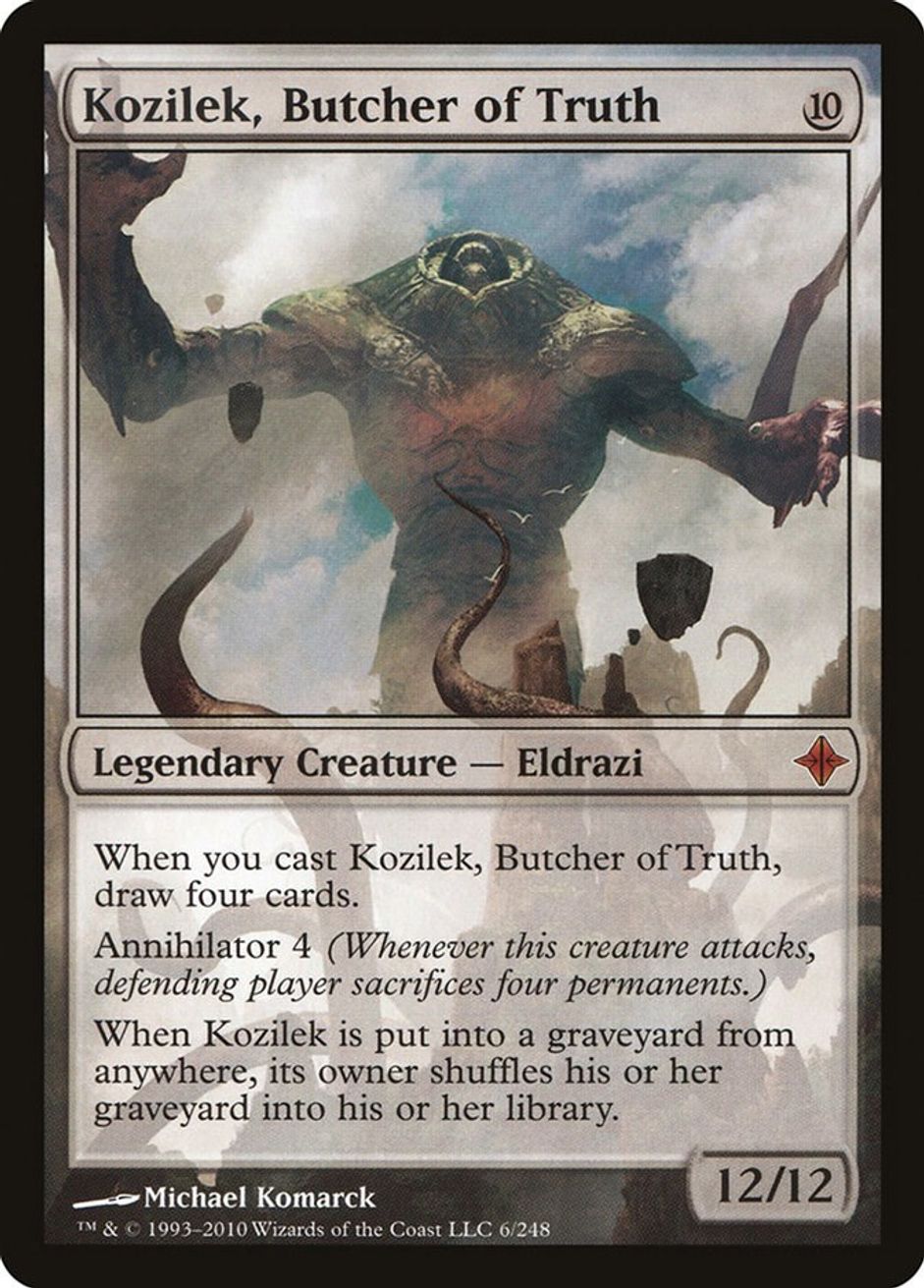 Kozilek, Butcher of Truth - Rise of the Eldrazi - Magic: The Gathering