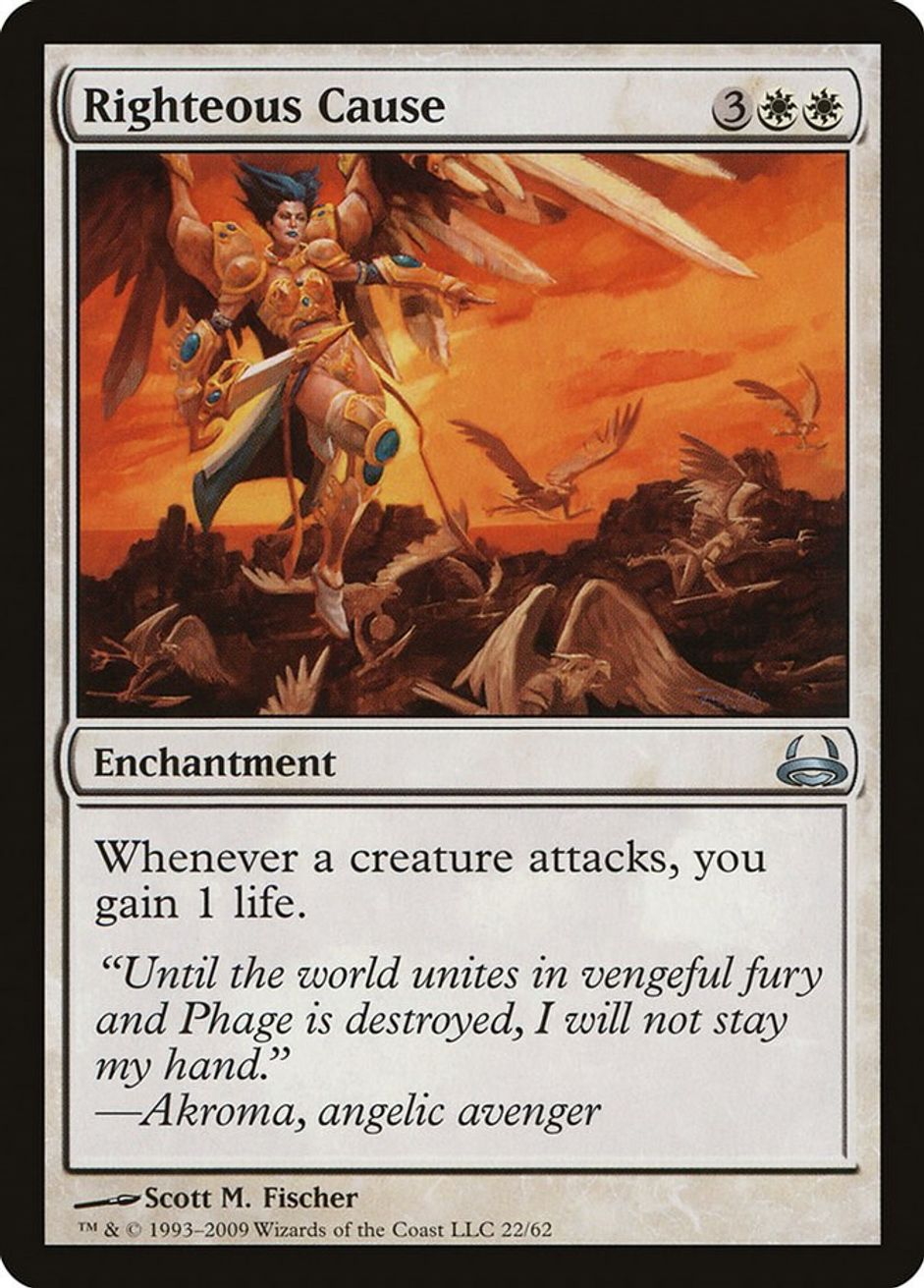 Righteous Cause Duel Decks Divine vs. Demonic Magic The Gathering