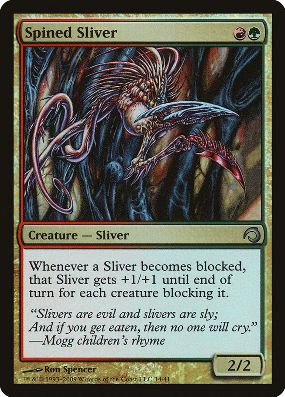 Spined Sliver Premium Deck Series Slivers Magic The Gathering