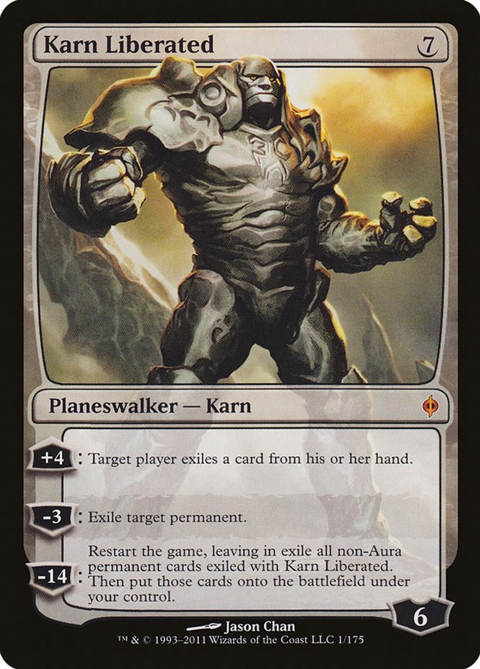 Karn Liberated New Phyrexia Magic The Gathering