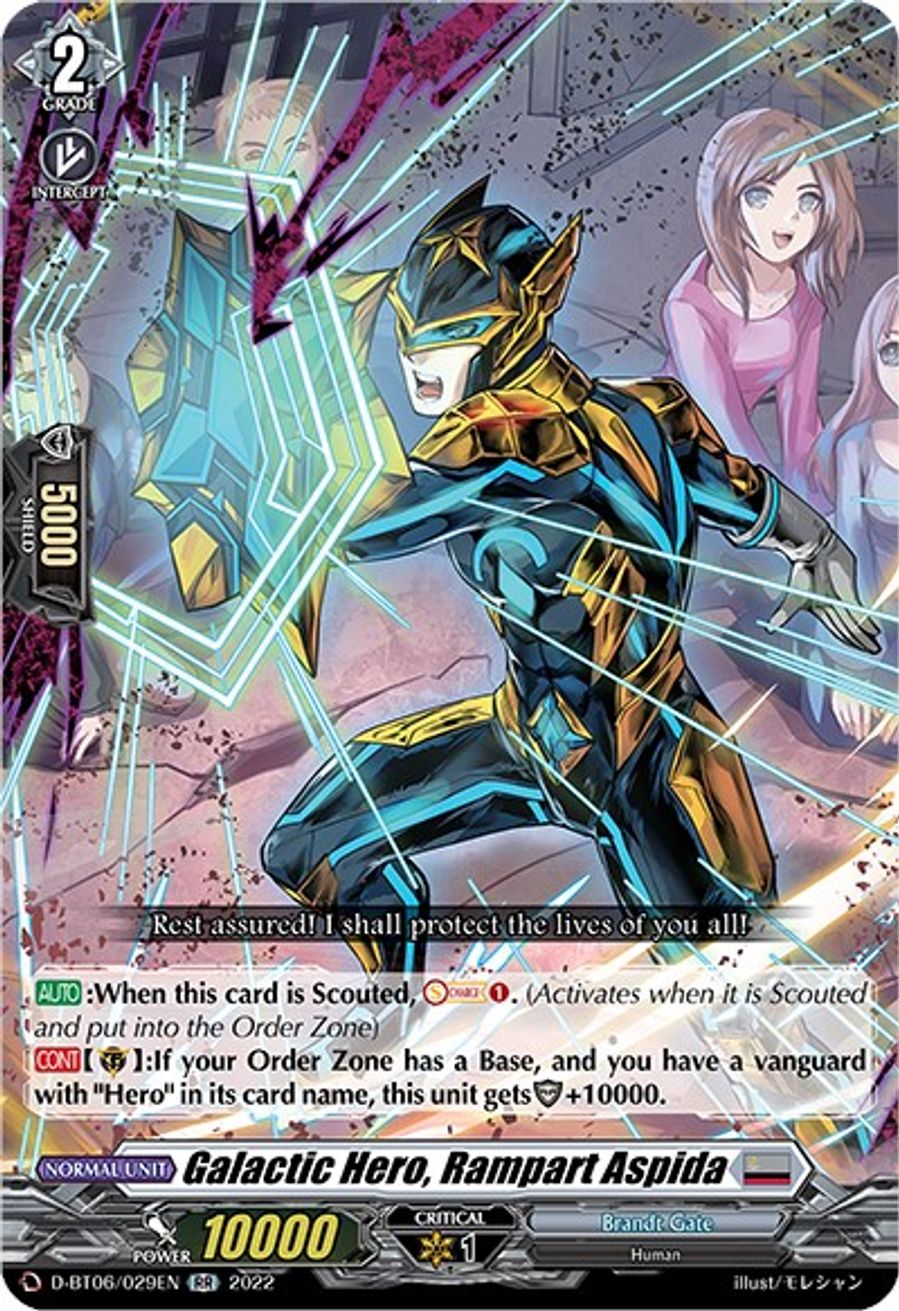 Galactic Hero, Rampart Aspida - Blazing Dragon Reborn - Cardfight Vanguard