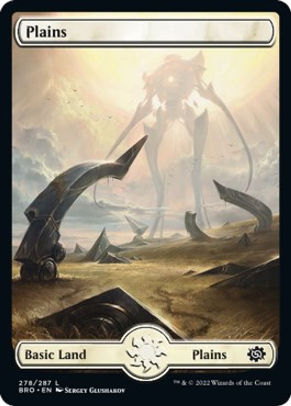 Plains (278) Full Art The Brothers' War Magic The Gathering