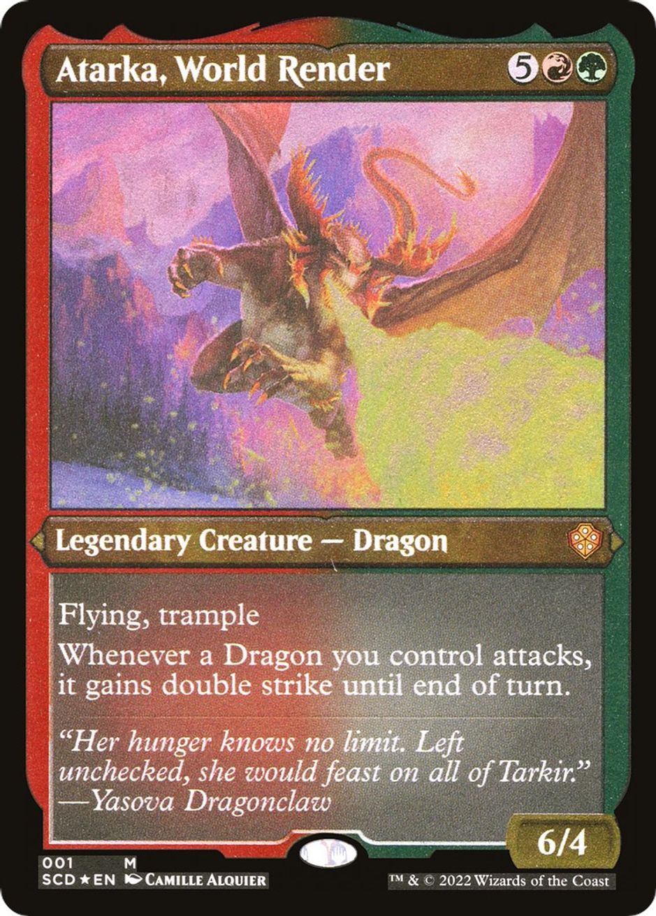 Atarka, World Render (Foil Etched) Starter Commander Decks Magic