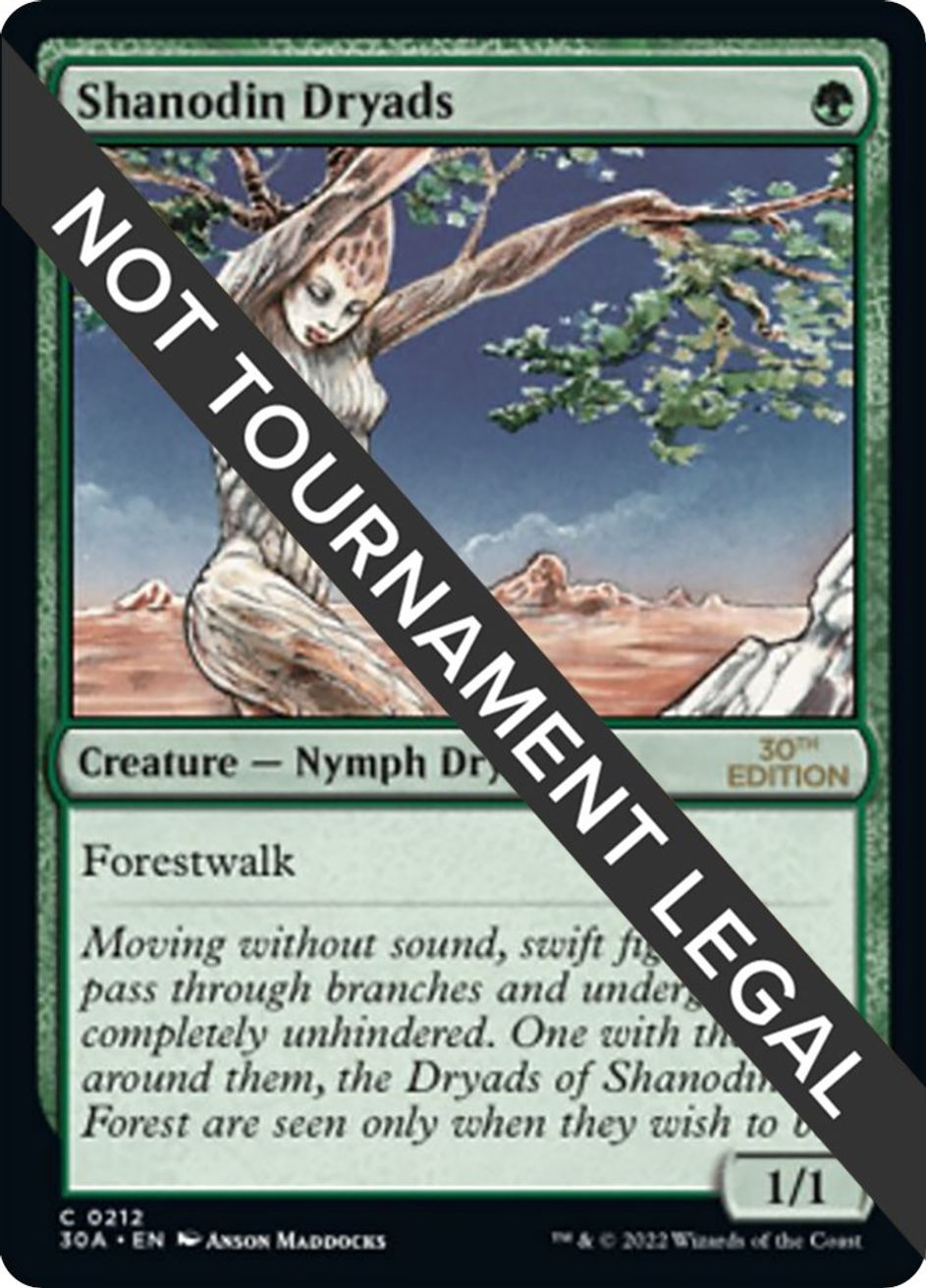 Shanodin Dryads 30th Anniversary Edition Magic The Gathering