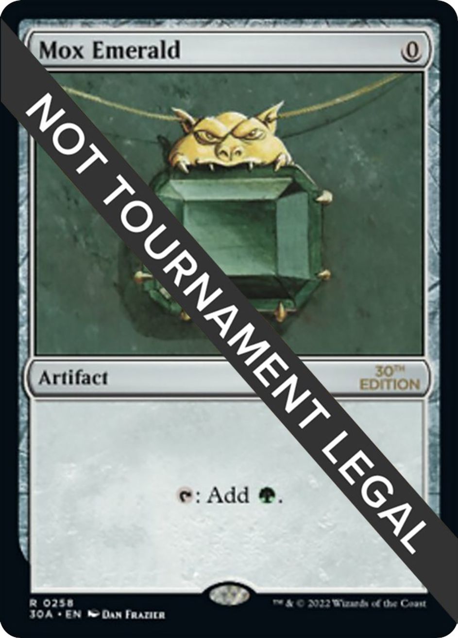 Mox Emerald 30th Anniversary Edition Magic The Gathering