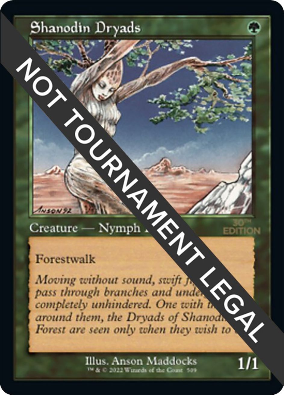 Shanodin Dryads Retro Frame 30th Anniversary Edition Magic The