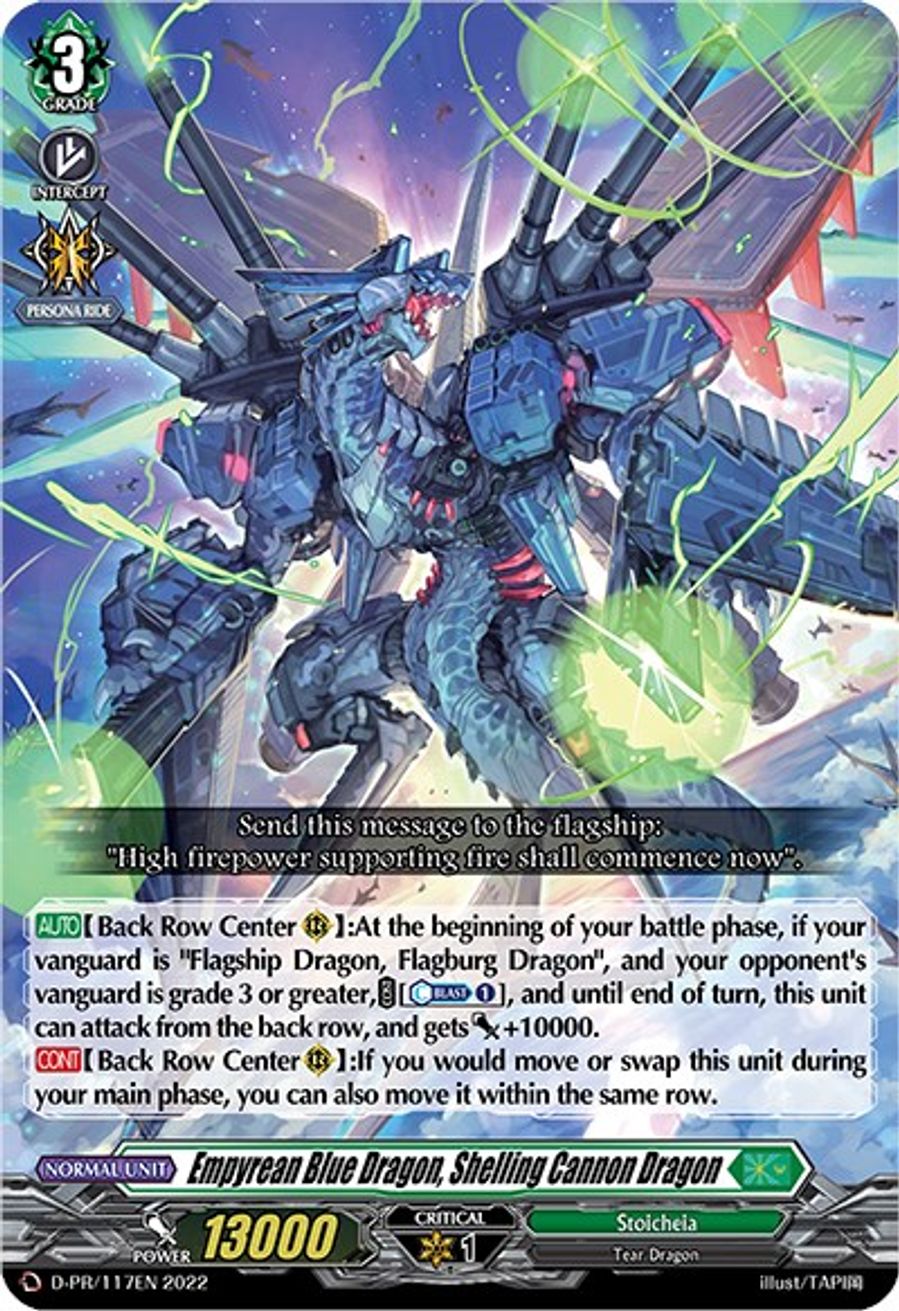 Empyrean Blue Dragon, Shelling Cannon Dragon - D Promo Cards ...