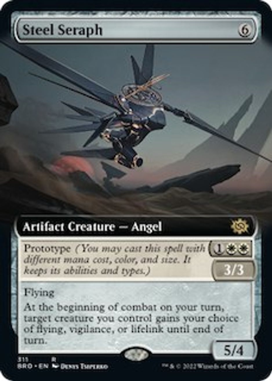 Steel Seraph (Extended Art) The Brothers' War Magic The Gathering