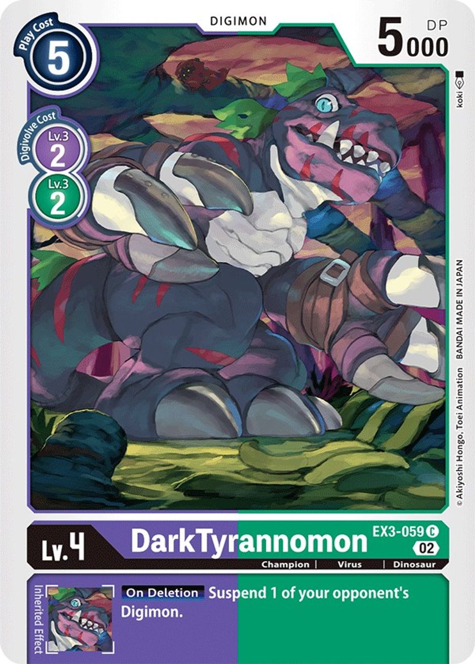 Darktyrannomon Draconic Roar Digimon Card Game 1820