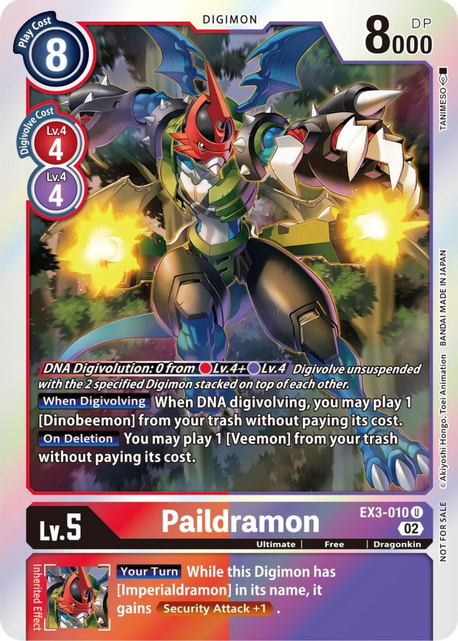 Paildramon (Box Topper) Draconic Roar Digimon Card Game