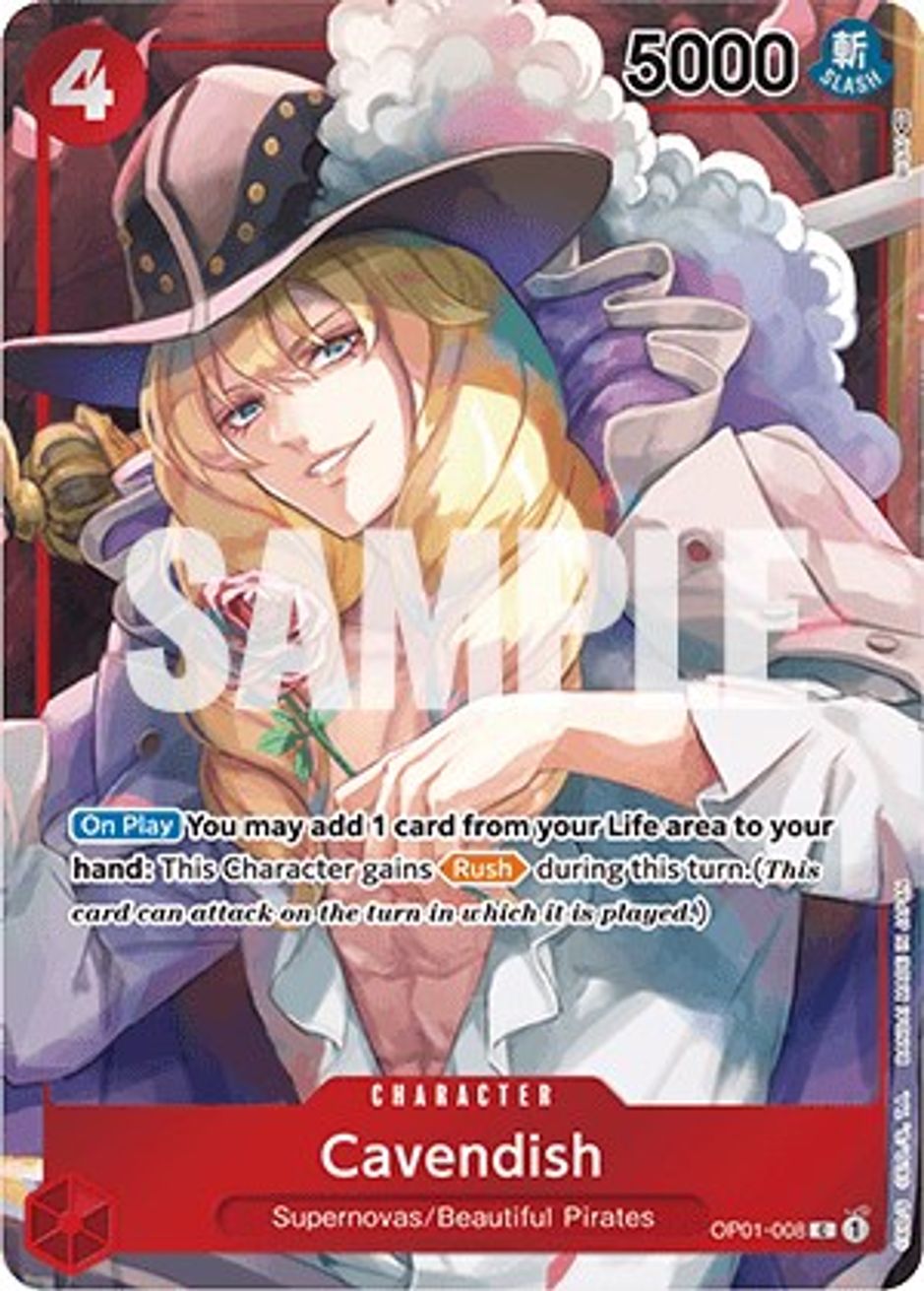Cavendish (Box Topper) Romance Dawn One Piece Card Game