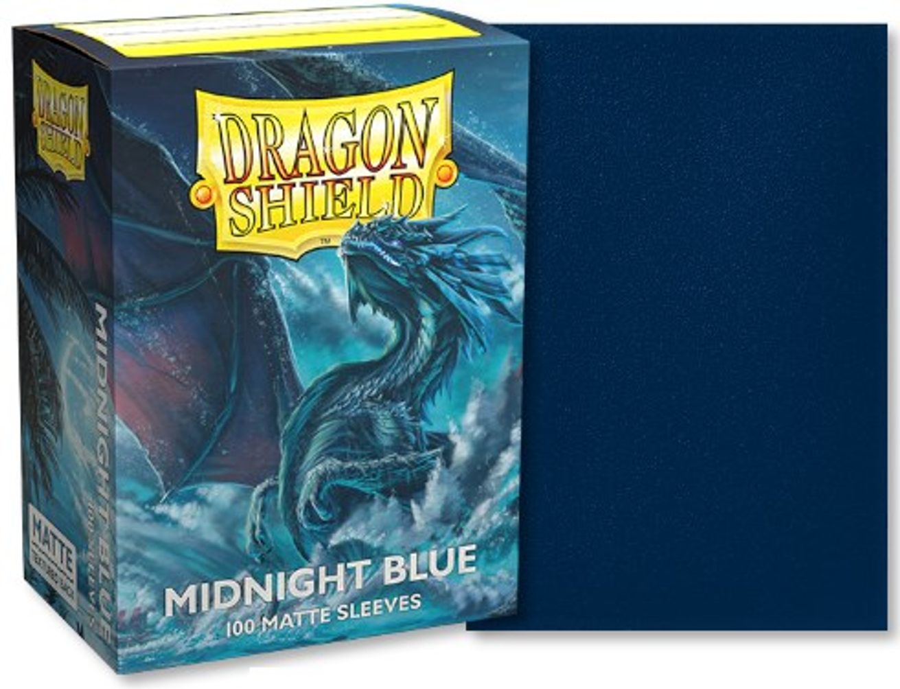 Dragon Shield Matte Standard Sleeves Midnight Blue (100Pack) Dragon Shield Card Sleeves