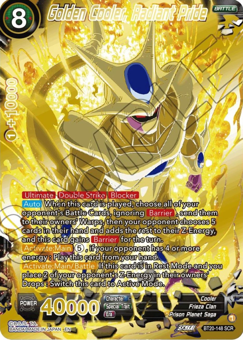 Golden Cooler, Radiant Pride (SCR) Power Absorbed Dragon Ball Super