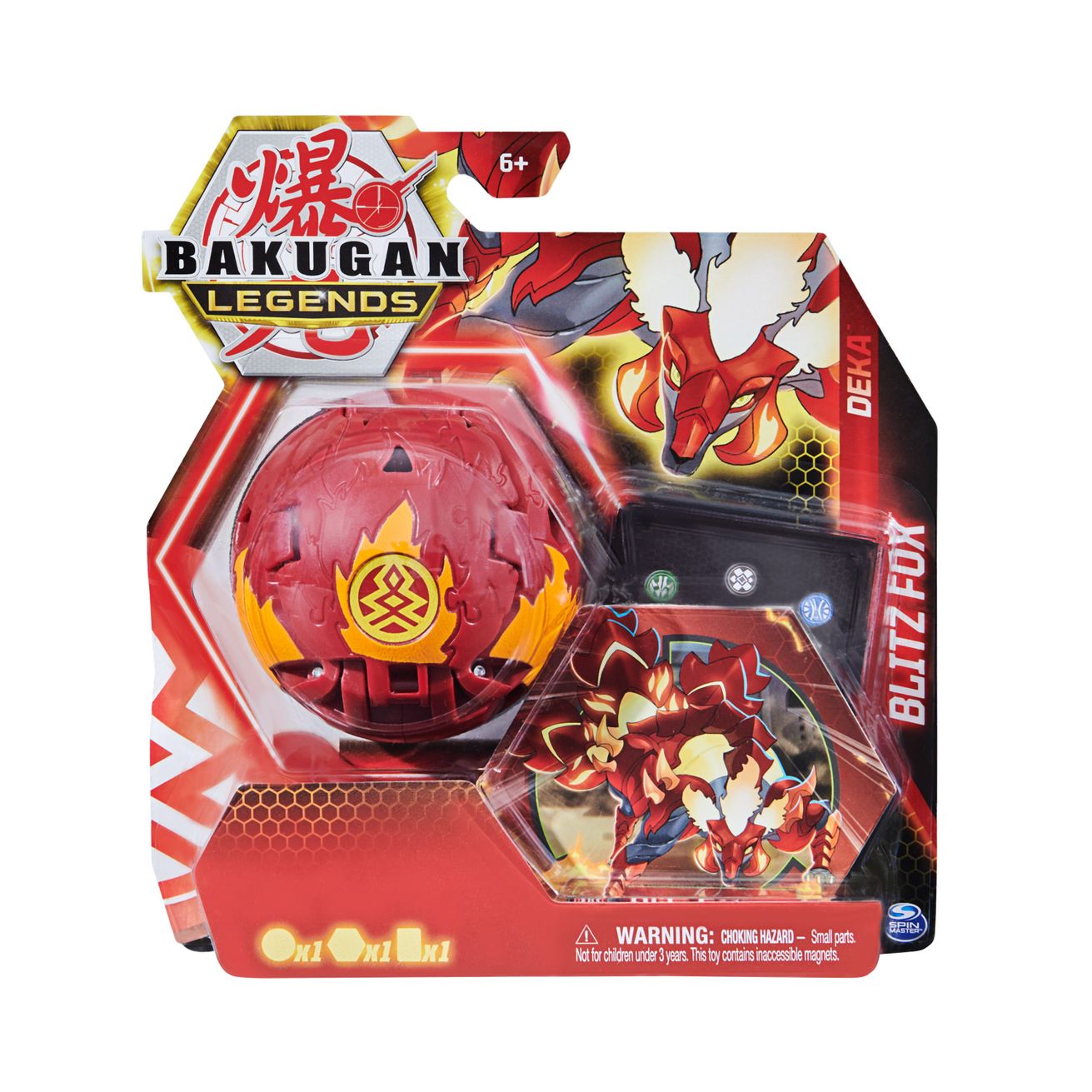 Deka Bakugan Single Pack Deka Pyrus Blitz Fox Legends Bakugan Tcg