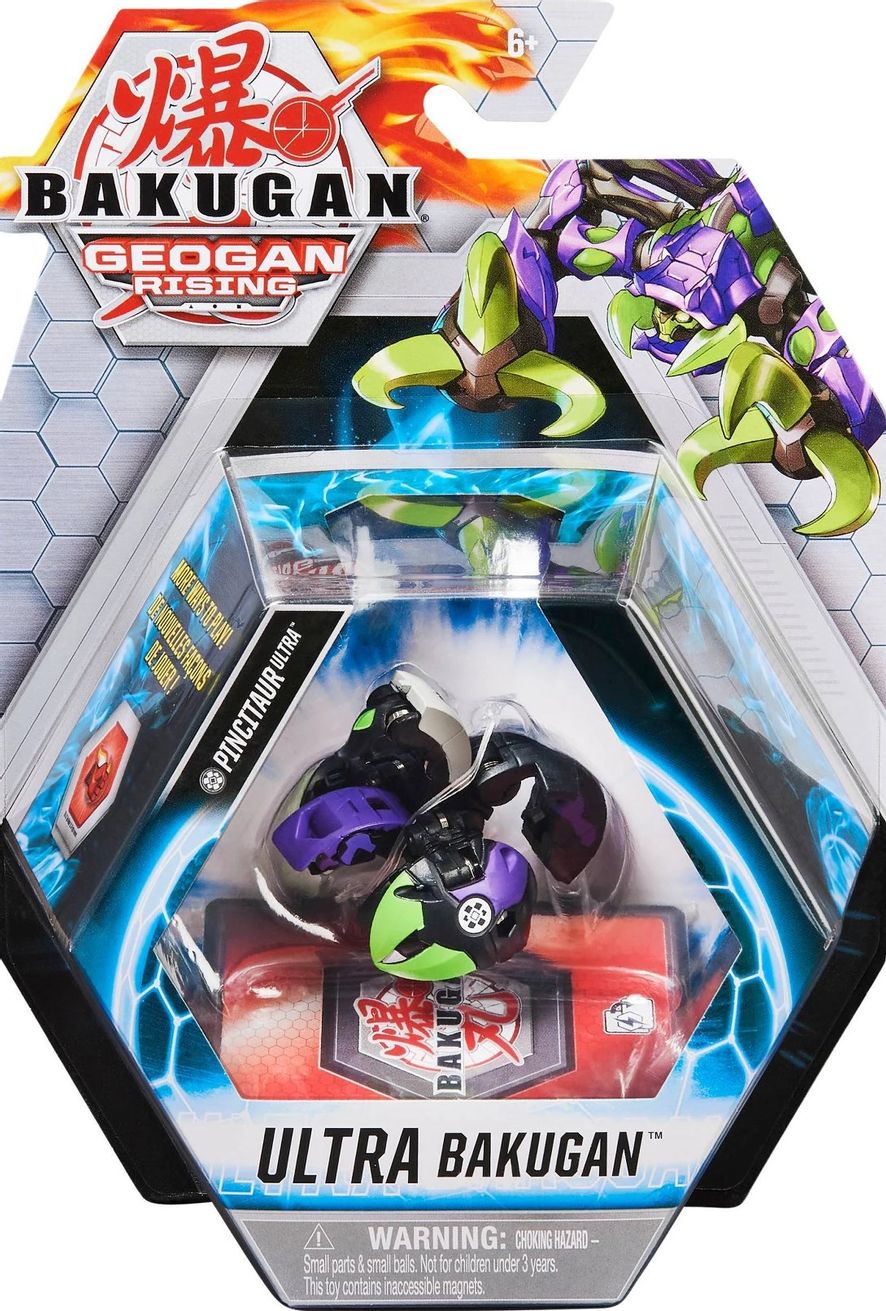 Bakugan Ultra Single Pack Darkus Pincitaur Ultra Geogan Rising