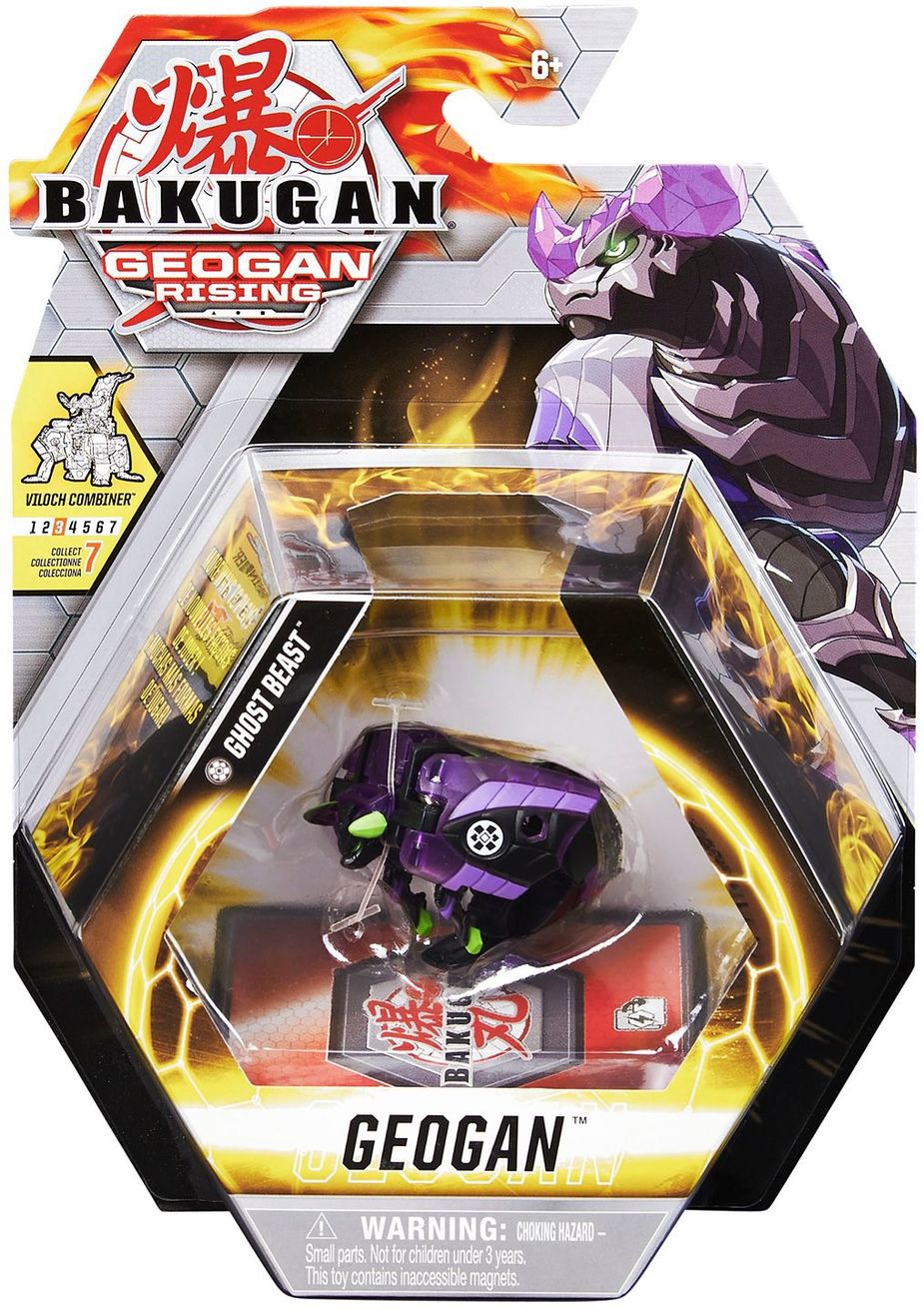 Bakugan Geogan Single Pack - Darkus Ghost Beast - Geogan Rising ...