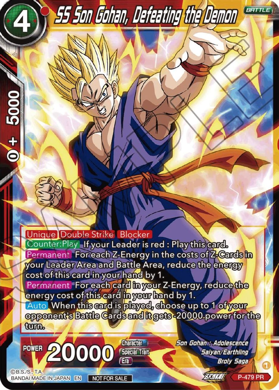 SS Son Gohan, Defeating the Demon (Zenkai Series Tournament Pack Vol.3 ...