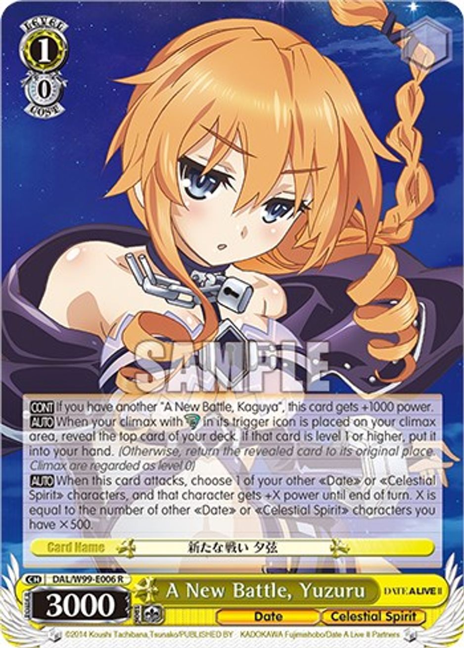A New Battle, Yuzuru Date A Live Vol.2 Weiss Schwarz
