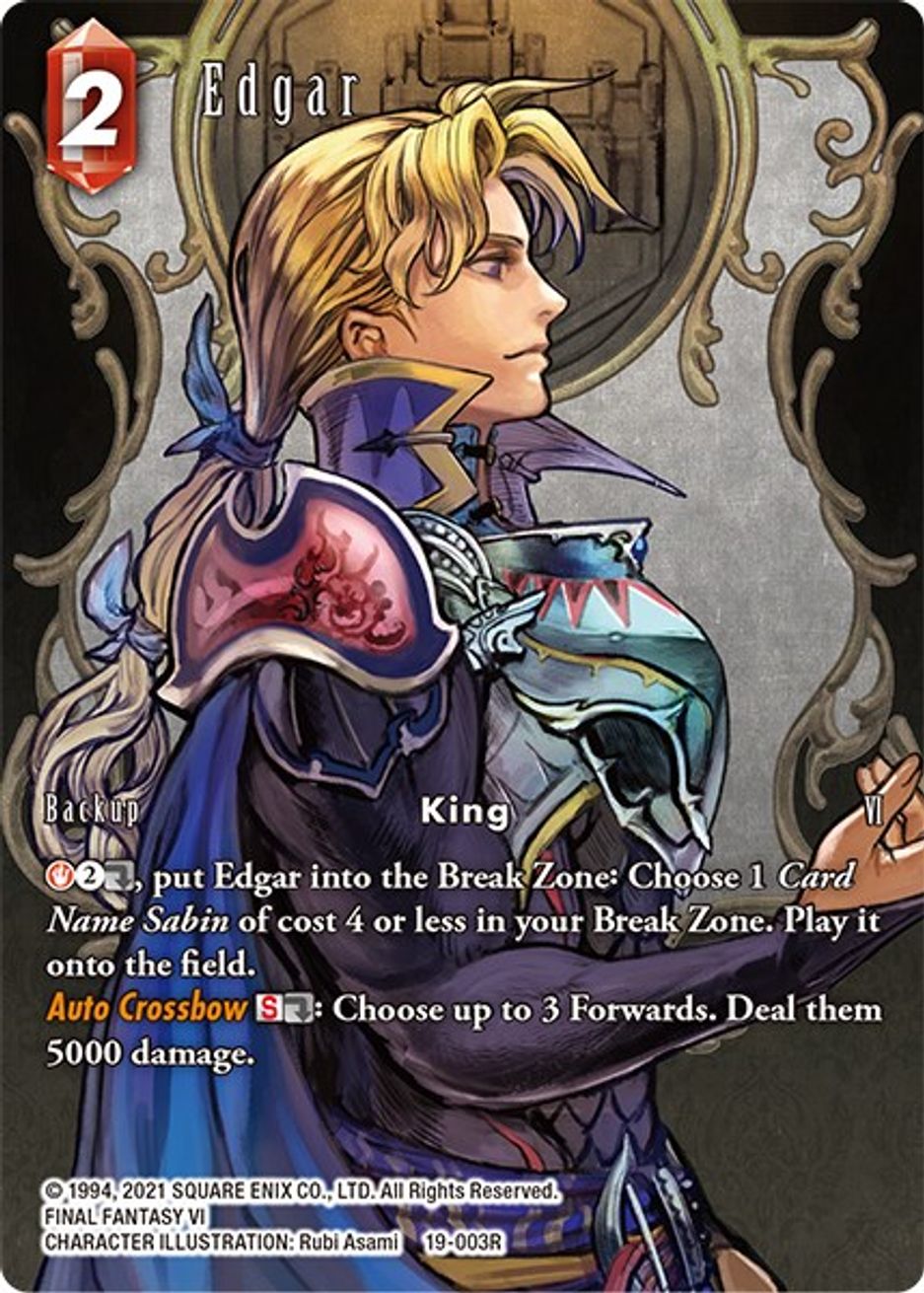 Edgar (Full Art) From Nightmares Final Fantasy TCG