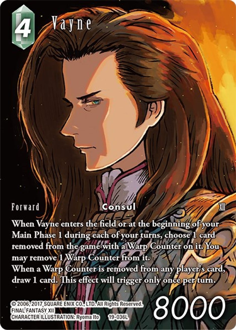 Vayne (Full Art) From Nightmares Final Fantasy TCG