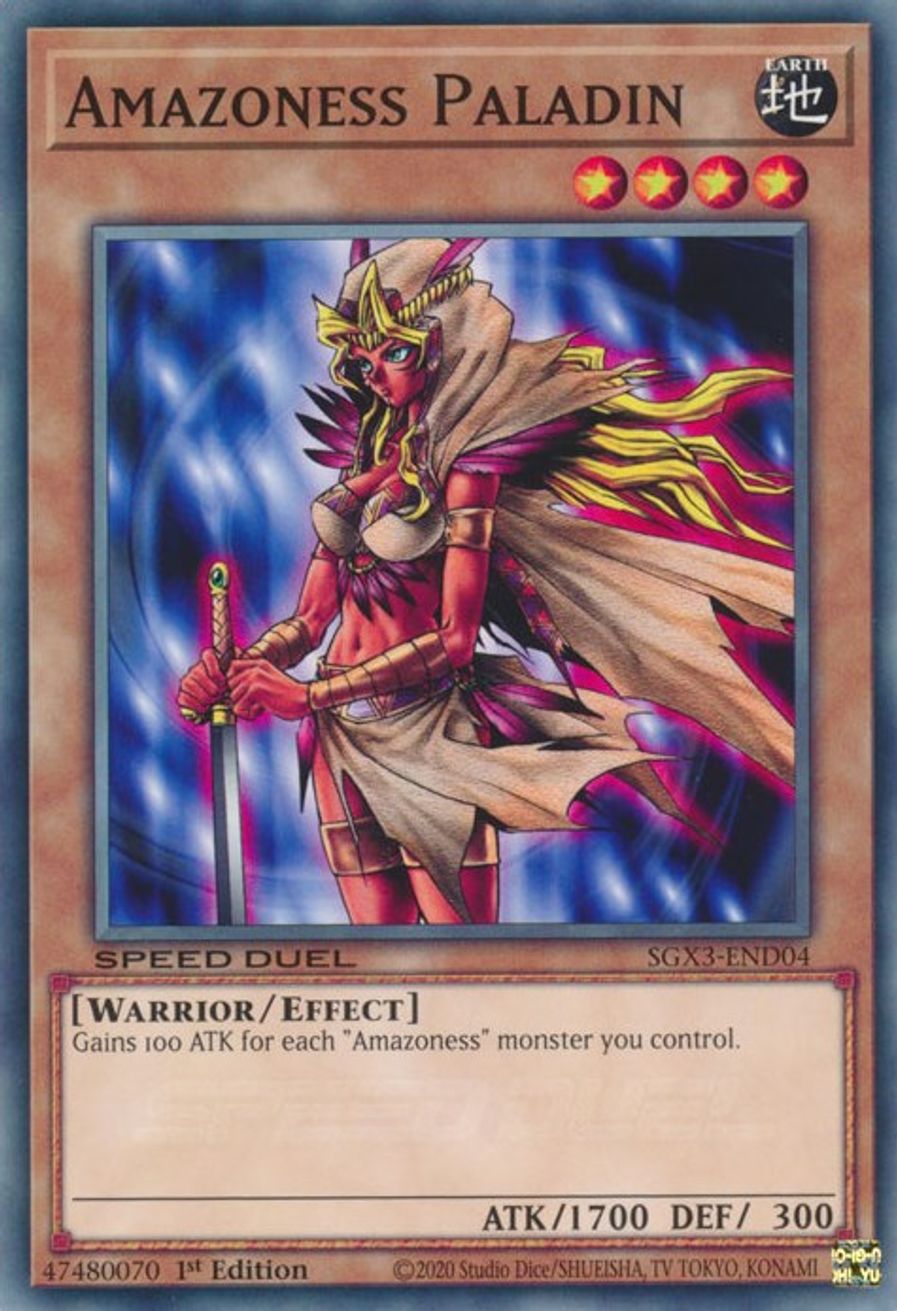 Amazoness Paladin Speed Duel GX Duelists of Shadows YuGiOh