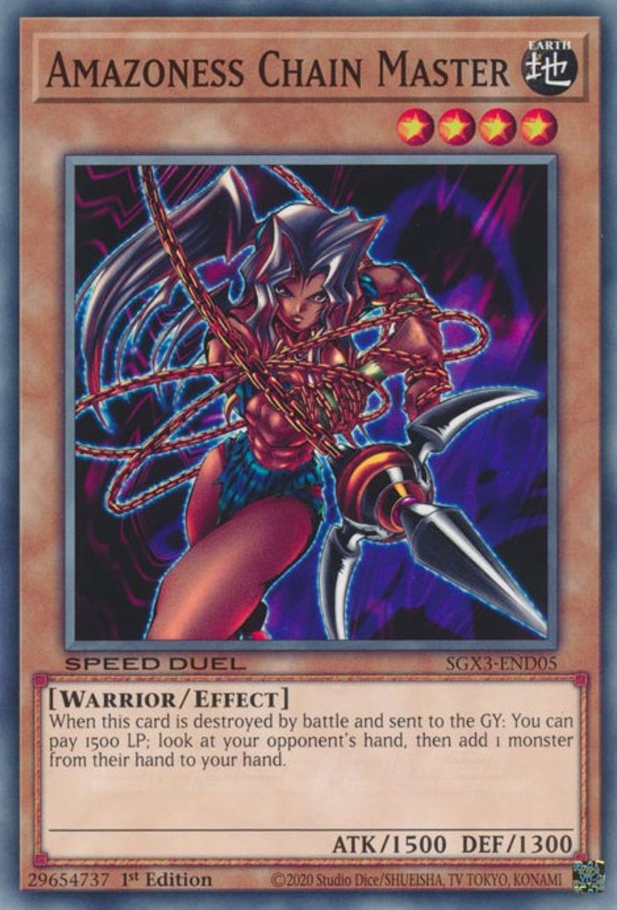 Amazoness Chain Master Speed Duel GX Duelists of Shadows YuGiOh