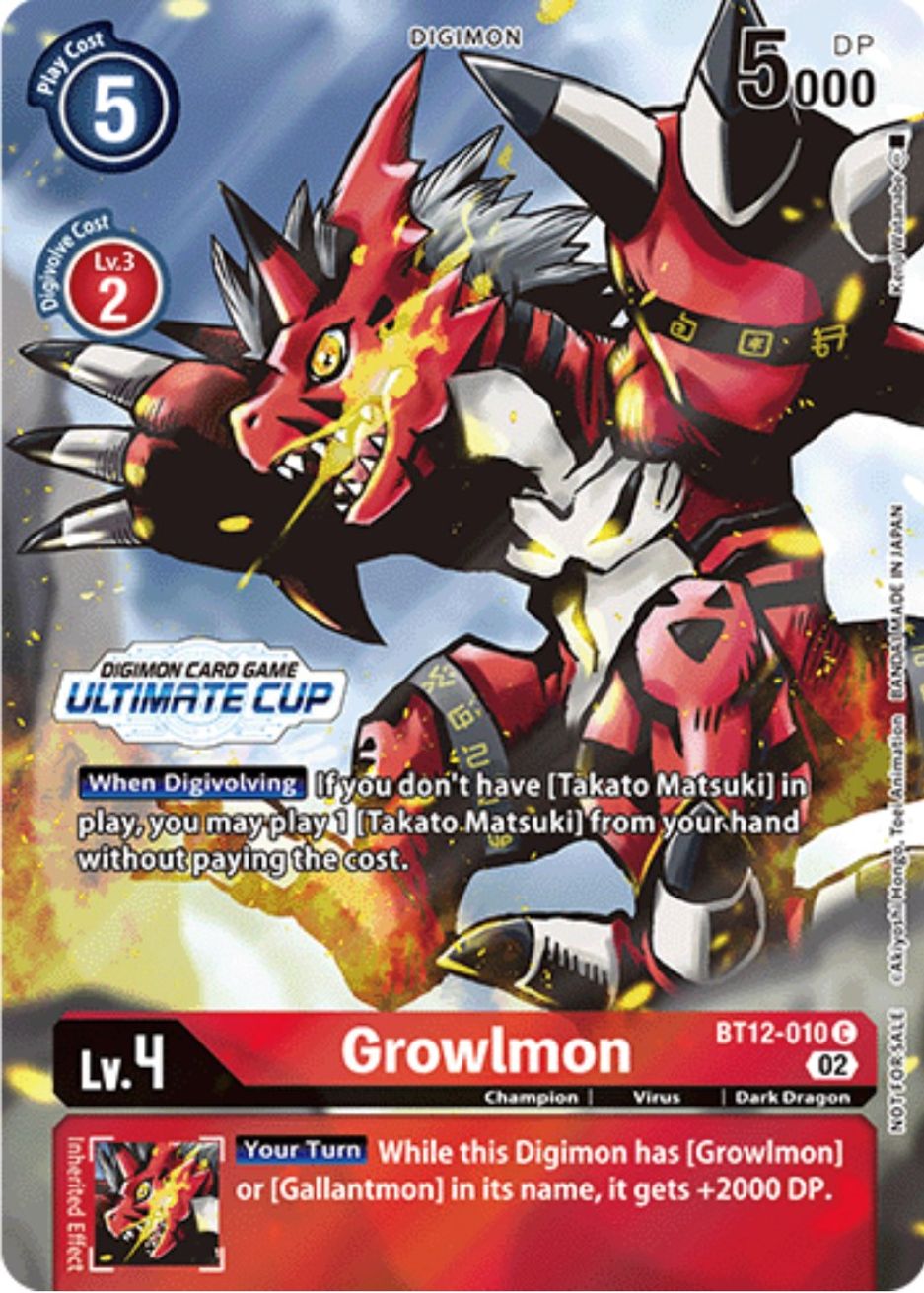 Growlmon (Ultimate Cup) - Across Time - Digimon Card Game