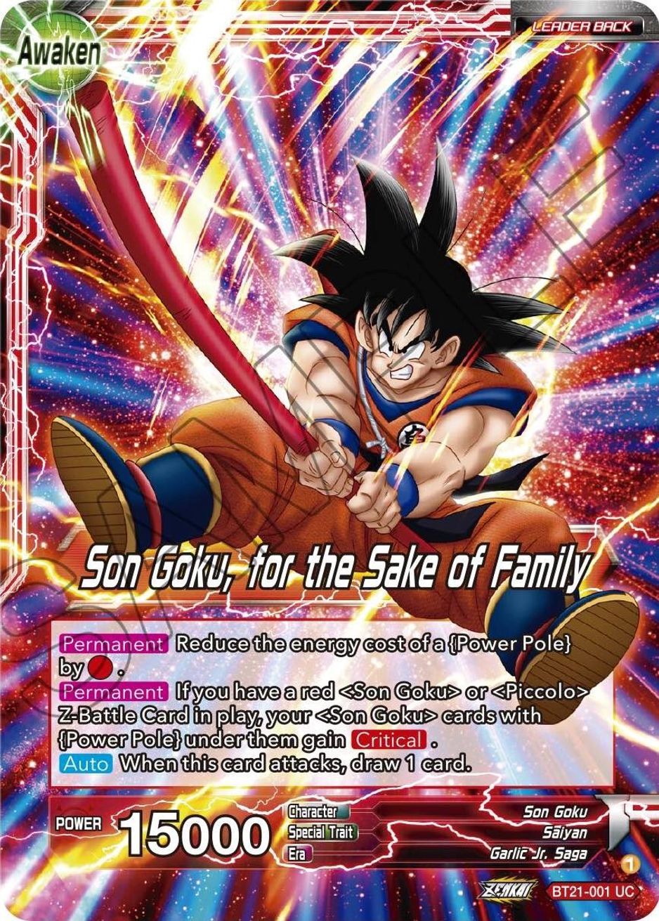 Son Goku Son Goku For The Sake Of Family Wild Resurgence Dragon