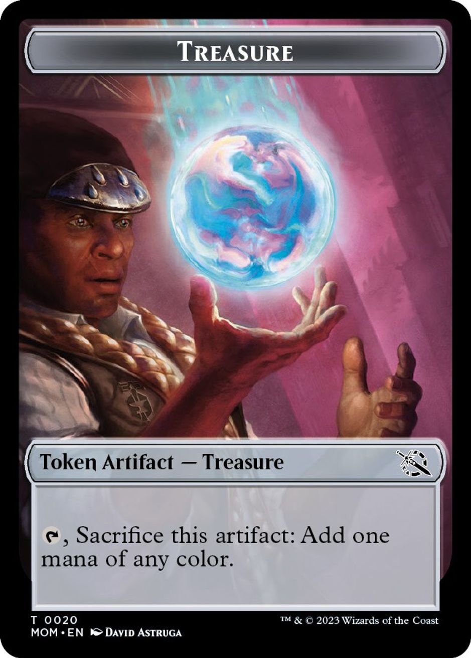 Treasure 0020 Emblem Teferi Akosa Of Zhalfir Double Sided Token