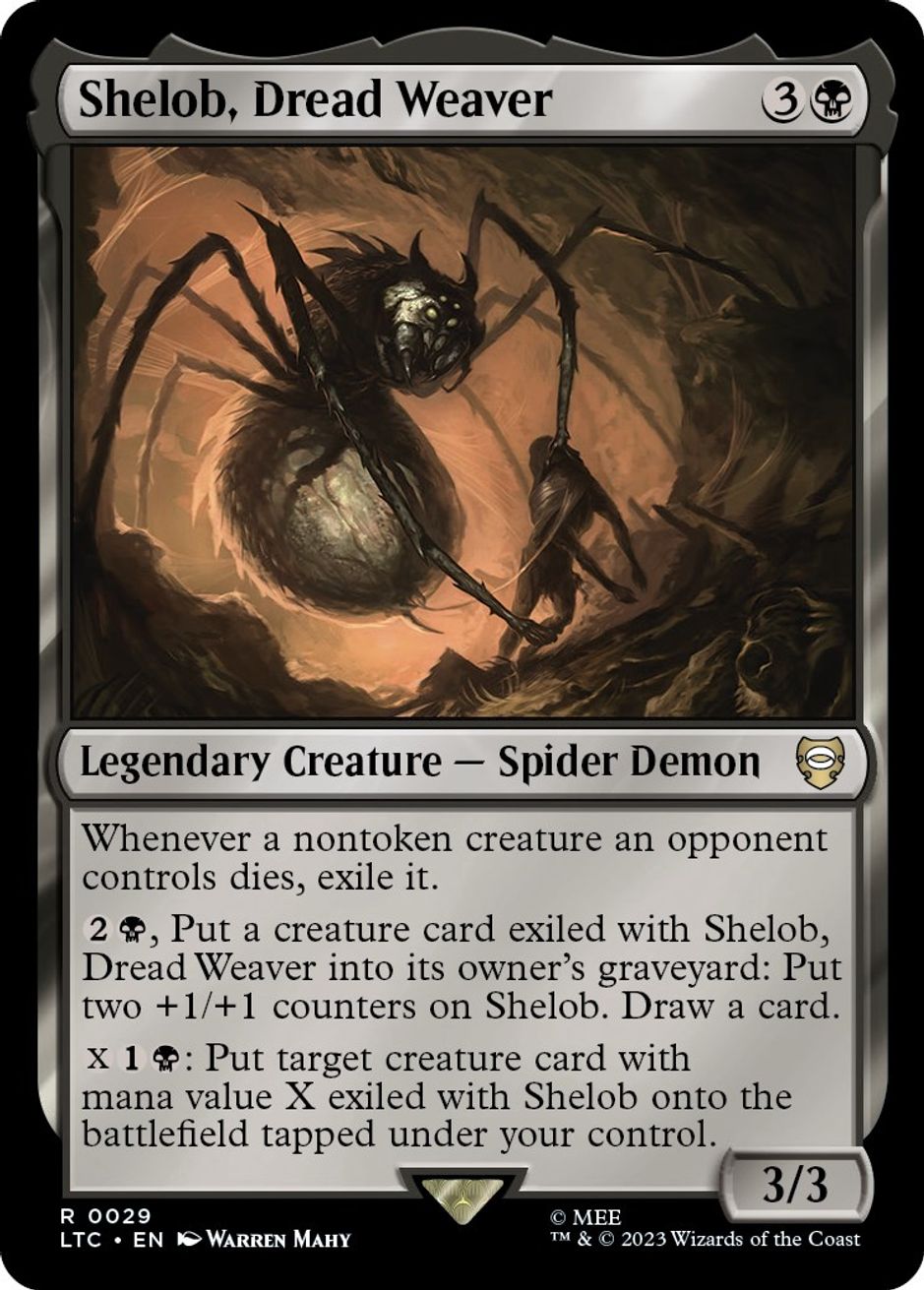 MTG - Shelob, Dread Weaver - Lord Of The Rings: Tales Of Middle-Earth Commander - Rare English Card