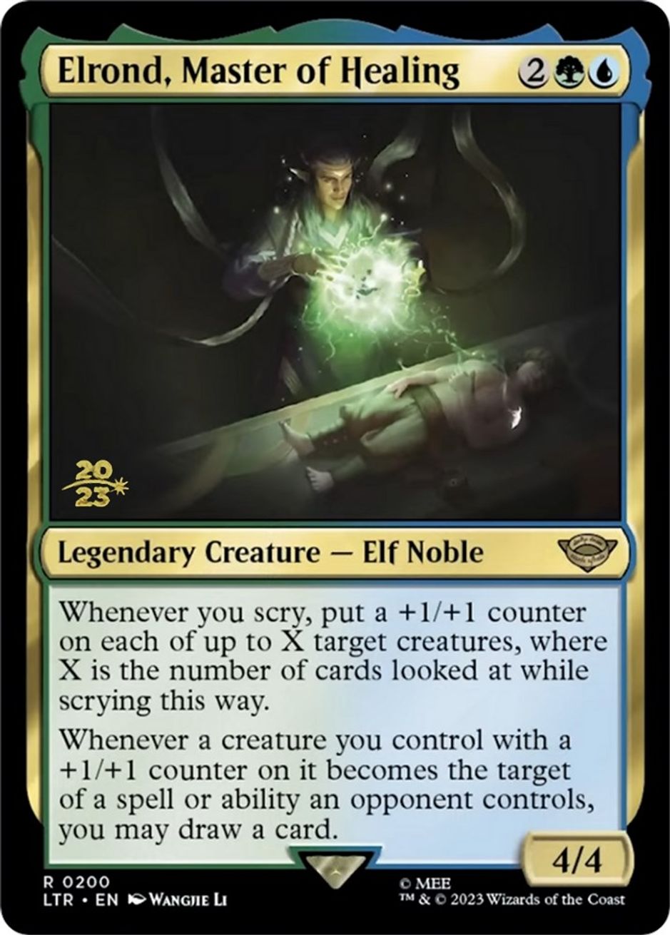 Elrond, Master of Healing Prerelease Cards Magic The Gathering