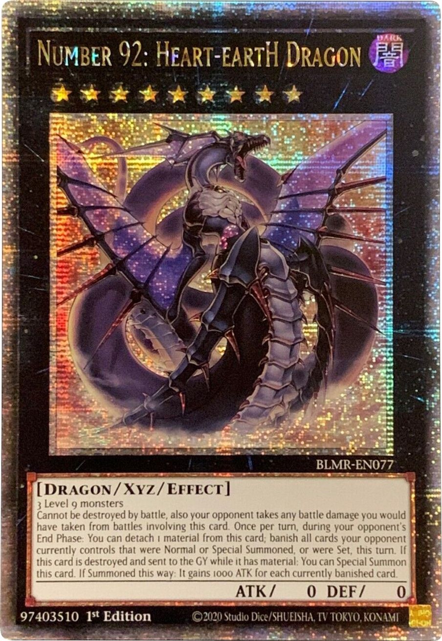 Number 92: Heart-eartH Dragon (Quarter Century Secret Rare) - Battles ...