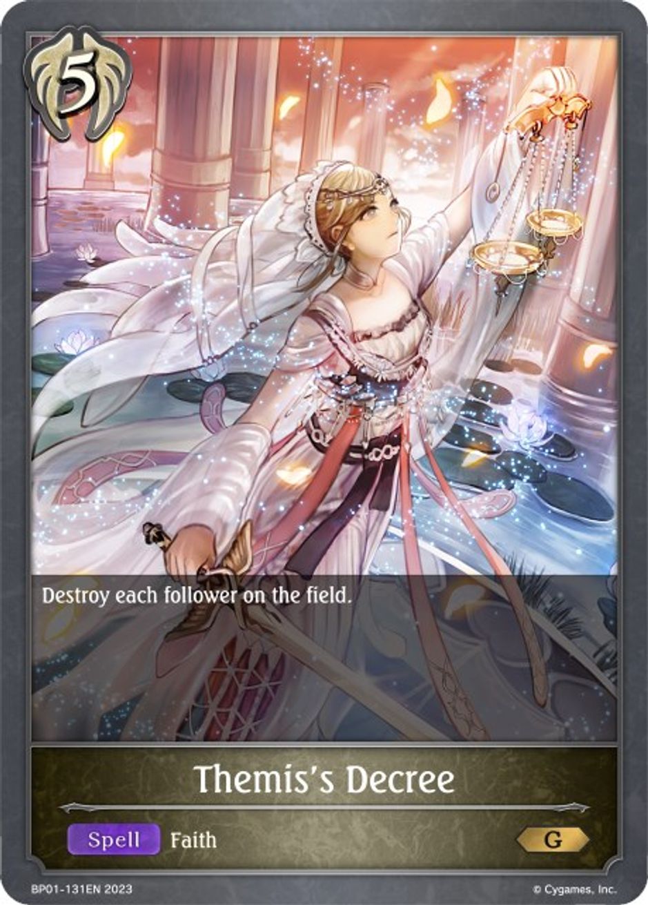Themis’s Decree - BP01: Advent of Genesis - Shadowverse