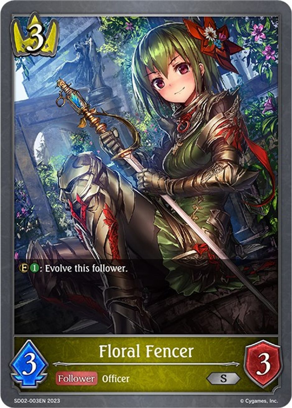 Floral Fencer SD02 Blade of Resentment Shadowverse