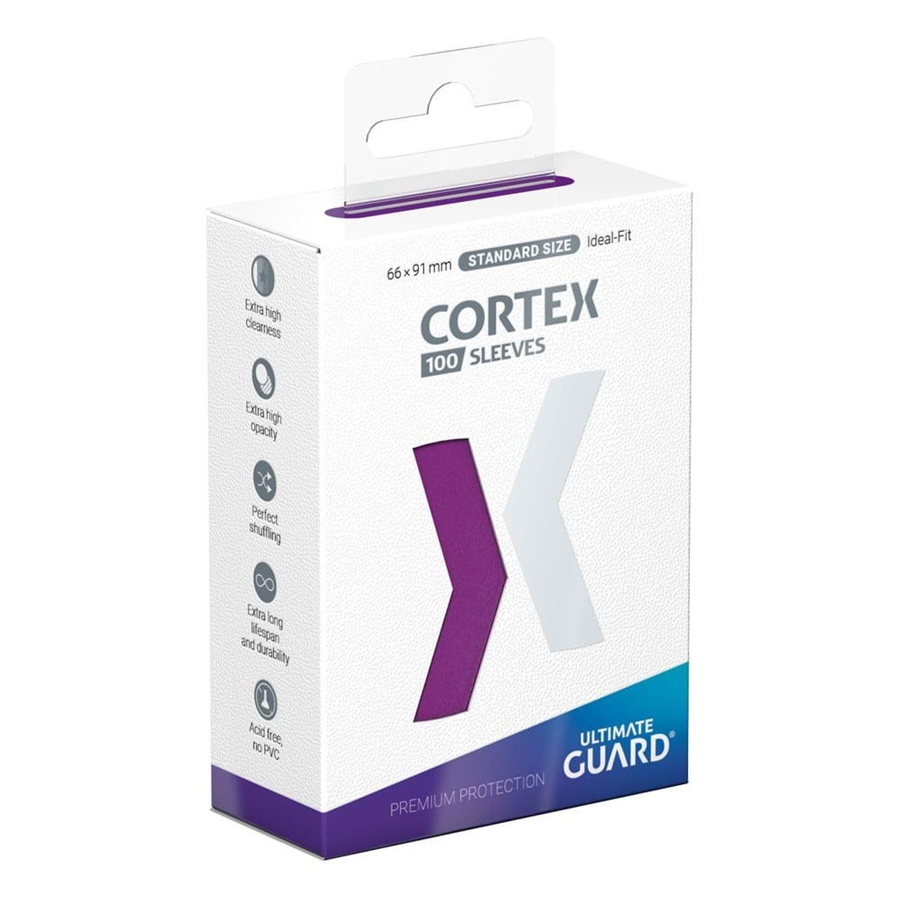 thumbnail image 2 of Cortex Sleeves Matte Standard Size (100) - Transparent | Sleeves | Ultimate Guard 2 of 13