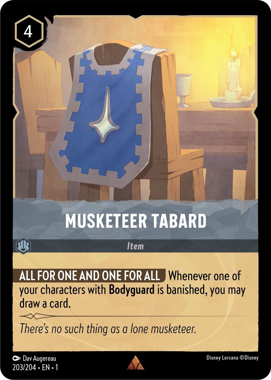 Musketeer Tabard - The First Chapter - Disney Lorcana