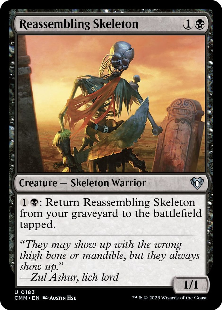 Reassembling Skeleton - Commander Masters - Magic: The Gathering