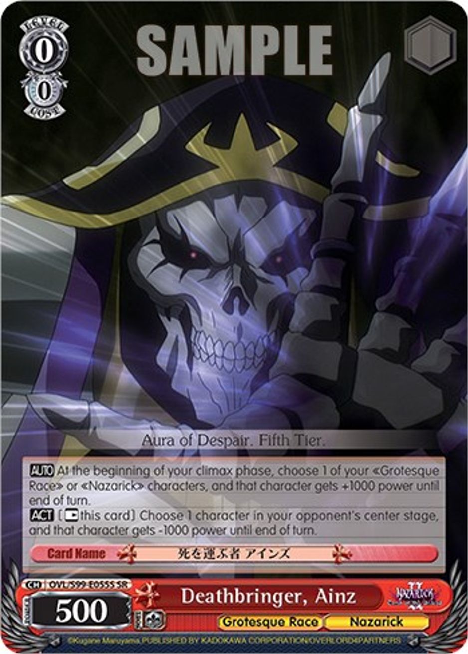 Deathbringer, Ainz (SR) - Nazarick: Tomb of the Undead Vol.2 - Weiss ...