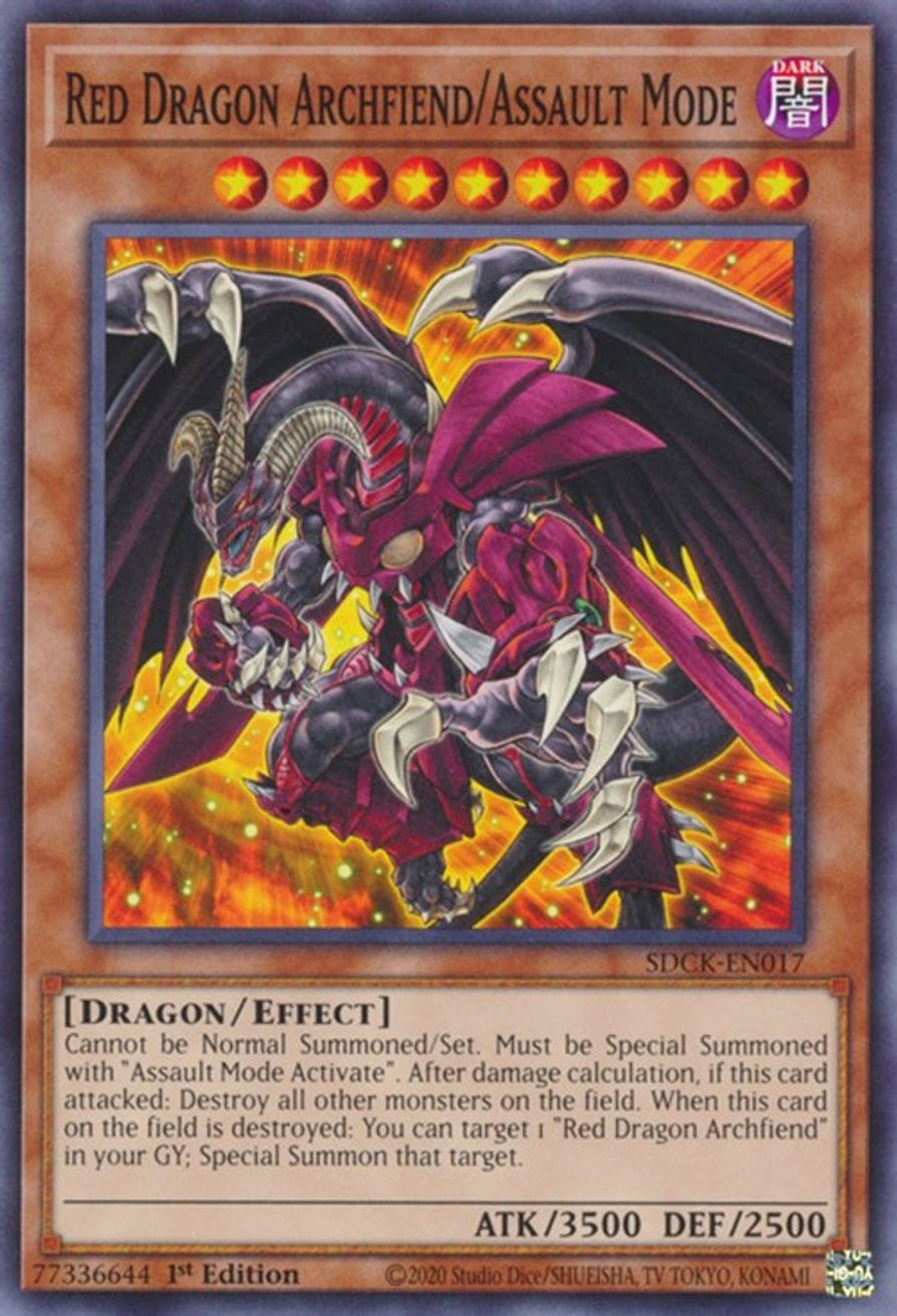 Red Dragon Archfiend/Assault Mode - Structure Deck: The Crimson King ...