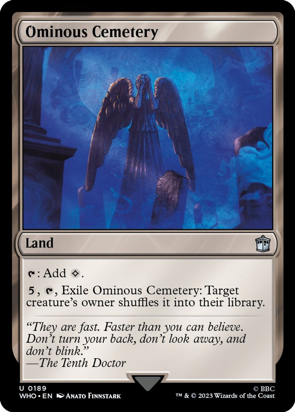 Ominous Cemetery - Universes Beyond: Doctor Who - Magic: The Gathering