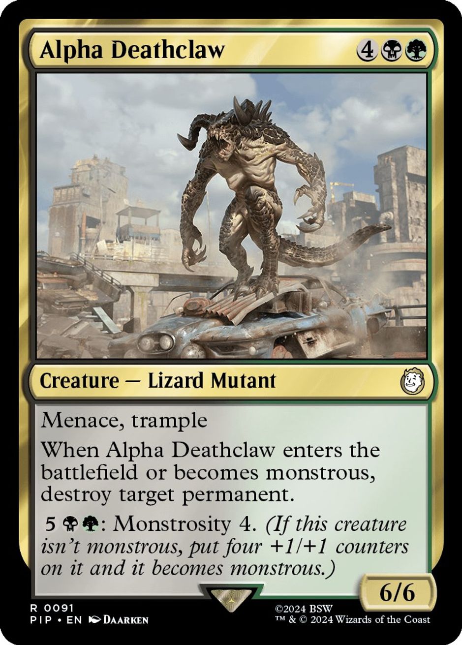 Alpha Deathclaw - Universes Beyond: Fallout - Magic: The Gathering