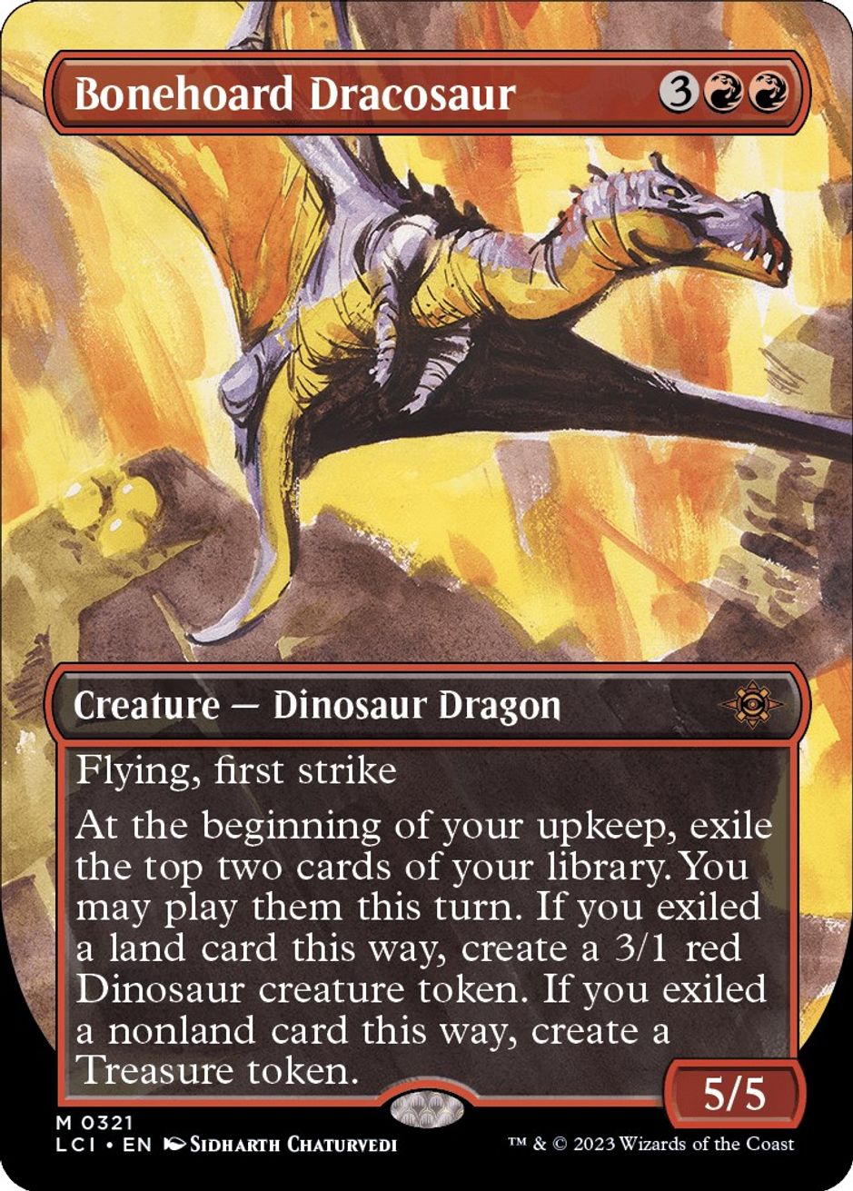 Bonehoard Dracosaur (Borderless) - The Lost Caverns of Ixalan - Magic ...