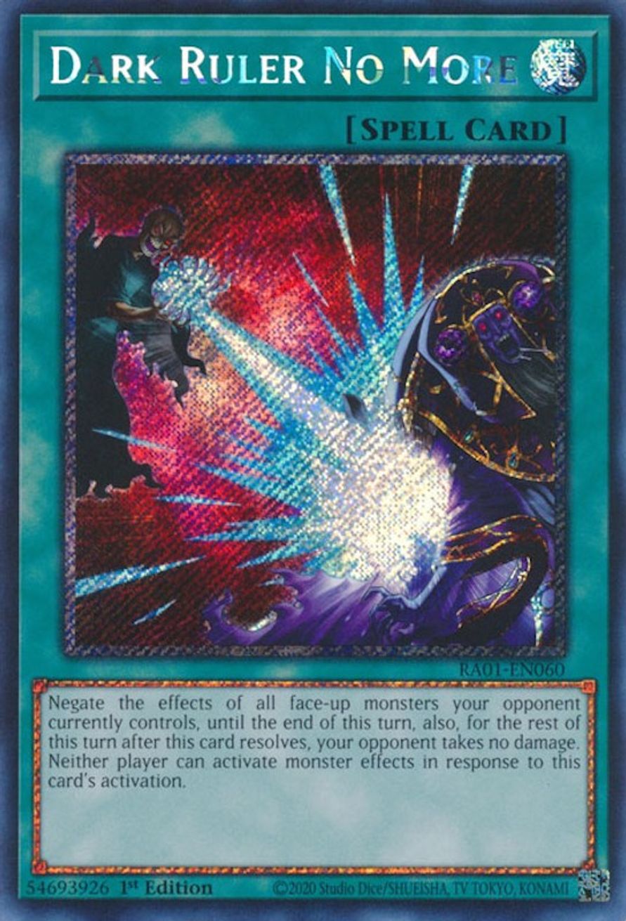 Dark Ruler No More (Platinum Secret Rare) 25th Anniversary Rarity Collection YuGiOh