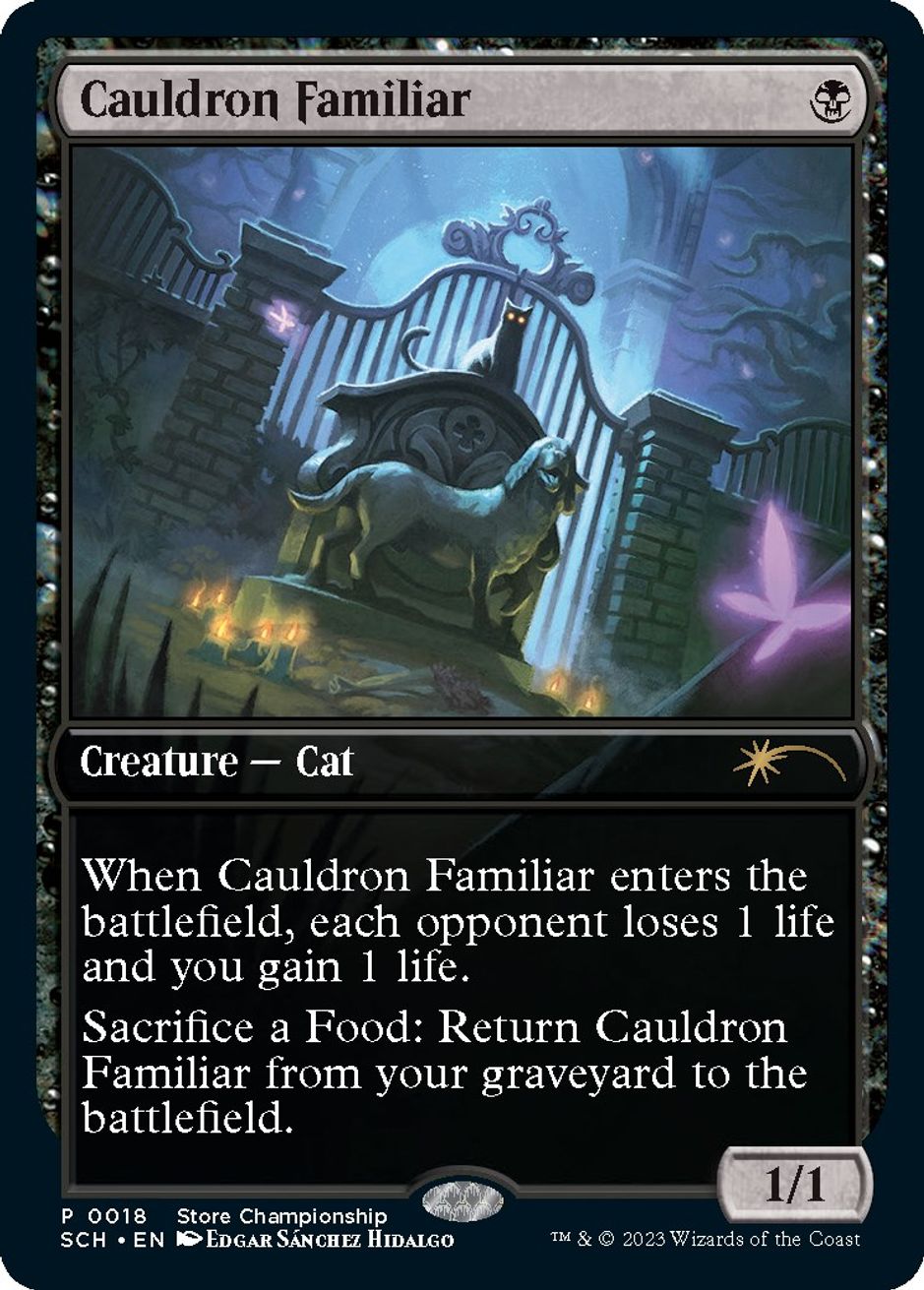 Cauldron Familiar Game Day & Store Championship Promos Magic The